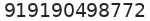 WhatsApp number