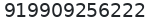 WhatsApp number